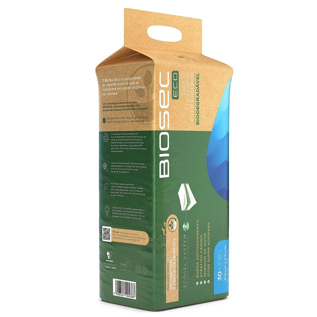 Tapete Higiênico Biodegradável Biosec Eco 80×60 cm – 30 und.