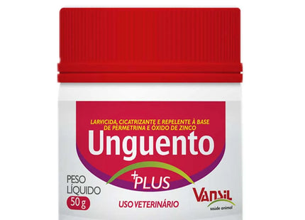 Imagem do produto Pomada Vansil Unguento 50g para Cães e Gatos, tipo Cicatrizante, marca Vansil.