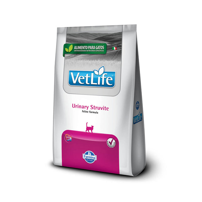 Imagem do produto Ração Seca Medicamentosa Vet Feline Urinary Struvite para Gatos, tipo Ração Seca Medicamentosa, marca Vet Feline.