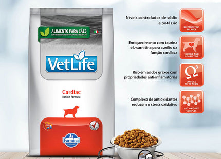 Imagem do produto Ração Seca Medicamentosa Vet Life Cardiac para Cachorros, tipo Ração Seca Medicamentosa, marca Vet Life.