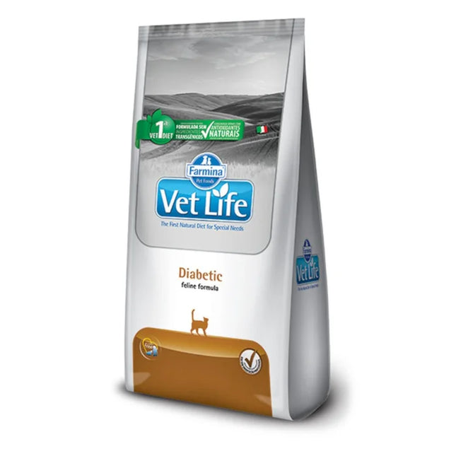 Imagem do produto Ração Seca Medicamentosa Vet Life Diabetic para Gatos, tipo Ração Seca Medicamentosa, marca Vet Life.