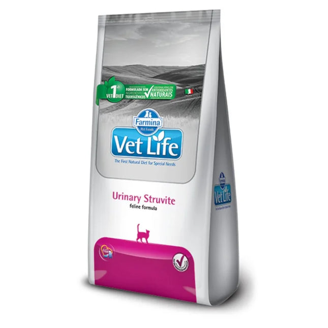 Imagem do produto Ração Seca Medicamentosa Vet Life Feline Struvite para Gatos, tipo Ração Seca Medicamentosa, marca Vet Life.
