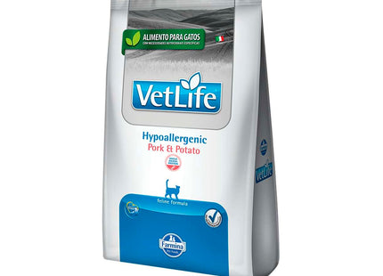 Imagem do produto Ração Seca Medicamentosa Vet Life Hypo Pork e Potato para Gatos, tipo Ração Seca Medicamentosa, marca Vet Life.