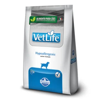 Imagem do produto Ração Seca Medicamentosa Vet Life Hypoallergenic para Cachorros, tipo Ração Seca Medicamentosa, marca Vet Life.