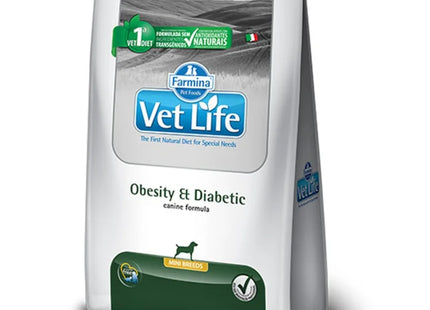 Imagem do produto Ração Seca Medicamentosa Vet Life Obesity Diabetes para Cachorros de Porte Pequeno, tipo Ração Seca Medicamentosa, marca Vet Life.