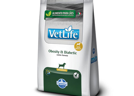 Imagem do produto Ração Seca Medicamentosa Vet Life Obesity Diabetes para Cachorros de Porte Pequeno, tipo Ração Seca Medicamentosa, marca Vet Life.