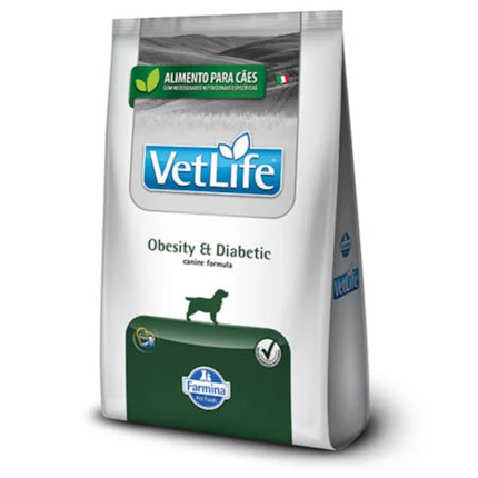 Imagem do produto Ração Seca Medicamentosa Vet Life Obesity & Diabetic para Cachorros, tipo Ração Seca Medicamentosa, marca Vet Life.