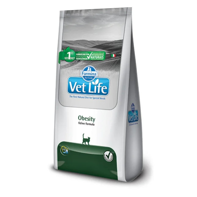 Imagem do produto Ração Seca Medicamentosa Vet Life Obesity para Gatos, tipo Ração Seca Medicamentosa, marca Vet Life.
