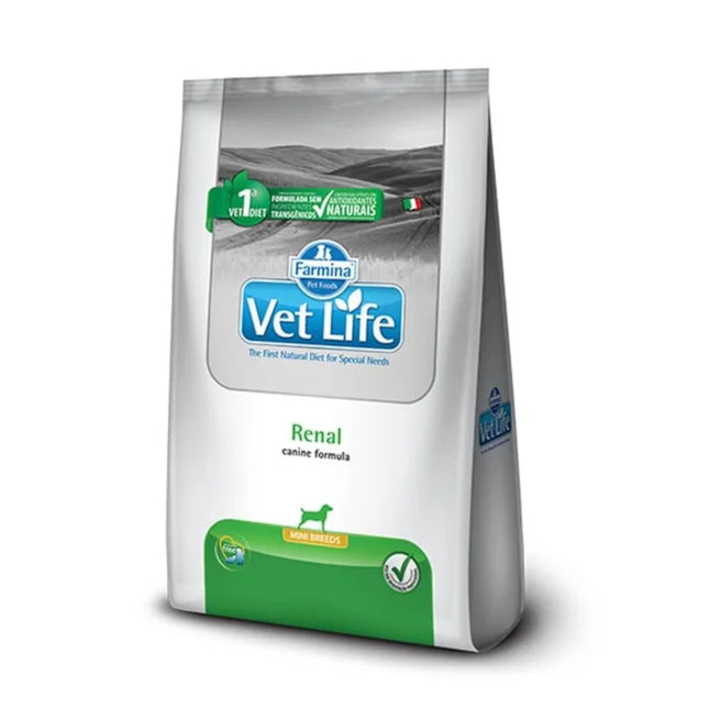 Imagem do produto Ração Seca Medicamentosa Vet Life Renal para Cachorros de Porte Pequeno, tipo Ração Seca Medicamentosa, marca Vet Life.