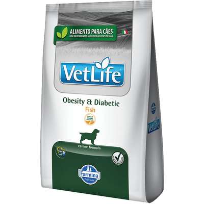 Imagem do produto Ração Seca Vet Life Obesity & Diabetic para Cachorros de Porte Pequeno, tipo Ração Seca, marca Vet Life.