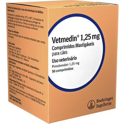 Cardiológico Vetmedin 1,25mg para Cães