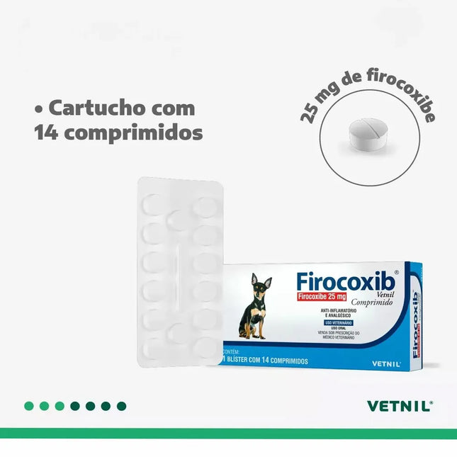 Anti-inflamatório Vetnil Firocoxib 50mg para Cães