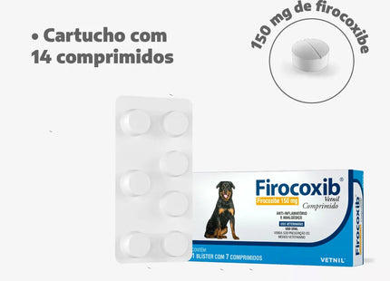 Anti-inflamatório Vetnil Firocoxib 50mg para Cães