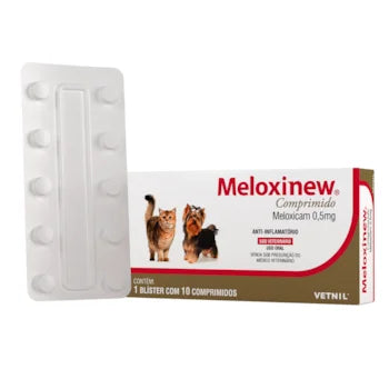 Imagem do produto Anti-inflamatório Vetnil Meloxinew 0,5mg para Cães, tipo Anti-inflamatório, marca Vetnil.