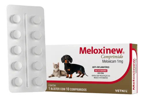 Imagem do produto Anti-inflamatório Vetnil Meloxinew 1mg para Cães, tipo Anti-inflamatório, marca Vetnil.