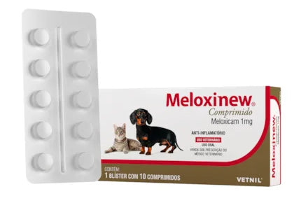 Imagem do produto Anti-inflamatório Vetnil Meloxinew 1mg para Cães, tipo Anti-inflamatório, marca Vetnil.