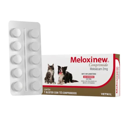 Imagem do produto Anti-inflamatório Vetnil Meloxinew 2mg para Cães, tipo Anti-inflamatório, marca Vetnil.