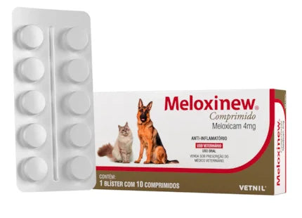 Imagem do produto Anti-inflamatório Vetnil Meloxinew 4mg para Cães, tipo Anti-inflamatório, marca Vetnil.