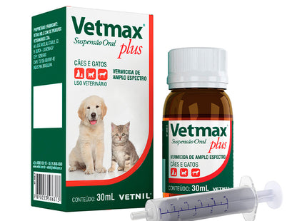 Antiparasitário Interno Vetnil Vetmax Plus Suspensão para Cães