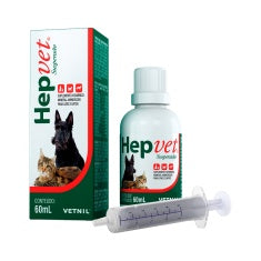Hepatoprotetor Vetnil Hepvet para Cães e Gatos
