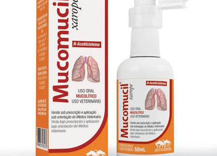 Hepatoprotetor Vetnil Mucomucil Xarope 50ml para Cães e Gatos