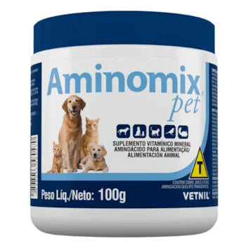 Imagem do produto Suplemento Alimentar Vetnil Aminomix Pet para Cachorros de Porte Pequeno, tipo Suplemento Alimentar, marca Vetnil.