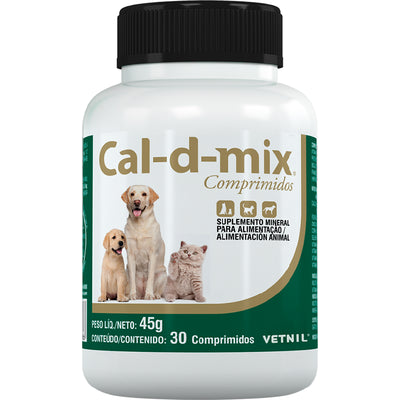 Imagem do produto Suplemento Vetnil Cal D Mix para Cães, tipo Suplemento, marca Vetnil.