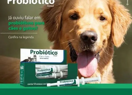 Imagem do produto Suplemento Vetnil Probiotico 14g para Cães e Gatos, tipo Suplemento, marca Vetnil.