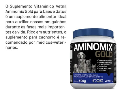 Suplemento Vitamínico Vetnil Aminomix Gold para Cães