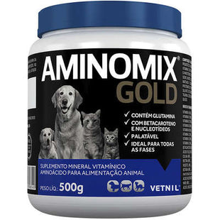 Imagem do produto Suplemento Vitamínico Vetnil Aminomix Gold para Cães, tipo Suplemento Vitamínico, marca Vetnil.
