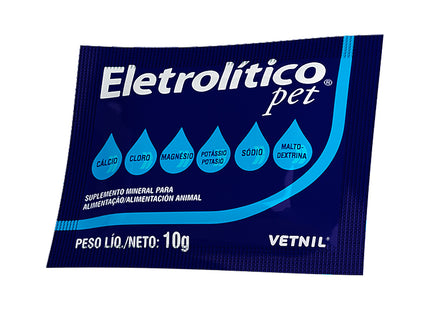Suplemento Vitamínico Vetnil Eletrolitico Pet 10g para Cães e Gatos