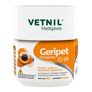 Imagem do produto Suplemento Vitamínico Vetnil Geripet para Cães e Gatos, tipo Suplemento Vitamínico, marca Vetnil.