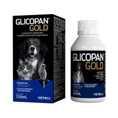 Suplemento Vitamínico Vetnil Glicopan Gold 125ml para Cães e Gatos