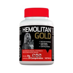 Suplemento Vitamínico Vetnil Hemolitan Gold 60ml para Cães e Gatos