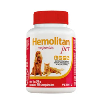 Suplemento Vitamínico Vetnil Hemolitan Pet para Cachorros e Gatos