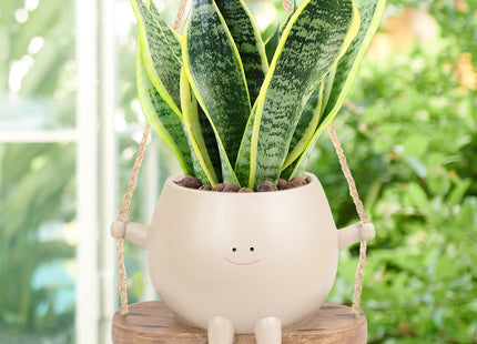 Vaso Vida Verde Quadrado Grego com Pé N.03