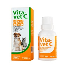 Suplemento Vitamínico Vetnil Vita-Vet C para Cachorros e Gatos