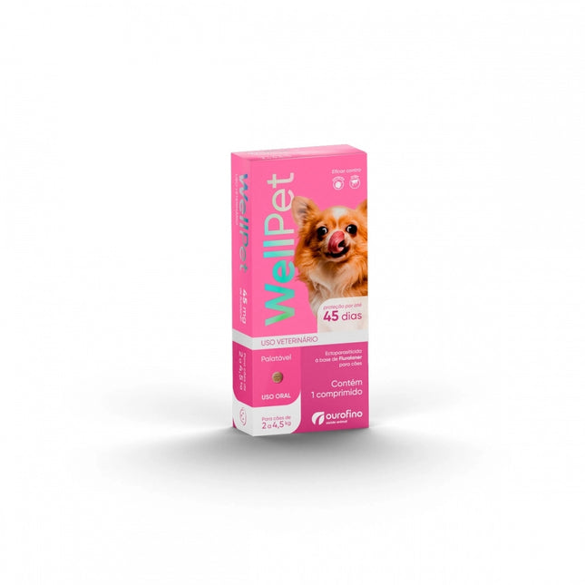 WellPet 45 mg para cães 2,0 a 4,5 kg