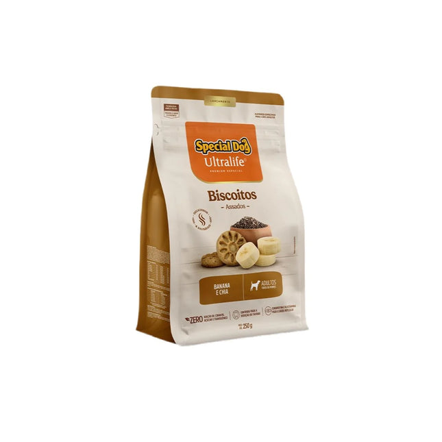 Special Dog Ultralife Biscoitos Adultos Banana e Chia