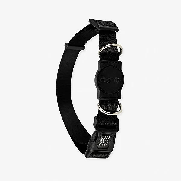 Coleira Premium Classic Black Dog Trip Brasil – Tamanho M
