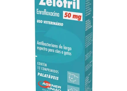 Antibiótico Super Mix Zelotril 50mg para Cães