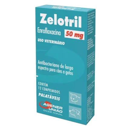Antibiótico Super Mix Zelotril 50mg para Cães