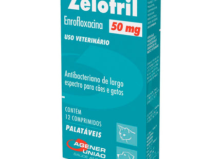 Antibiótico Super Mix Zelotril 50mg para Cães