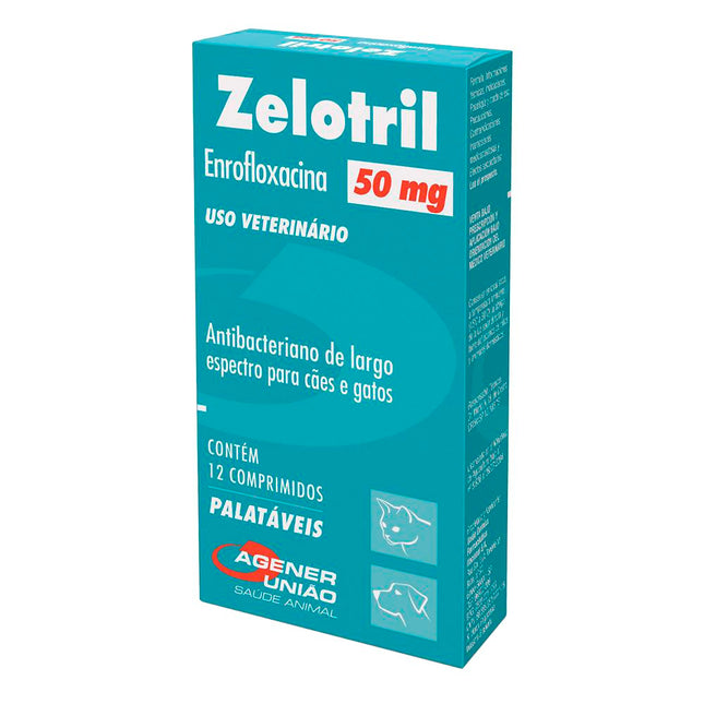 Antibiótico Super Mix Zelotril 50mg para Cães
